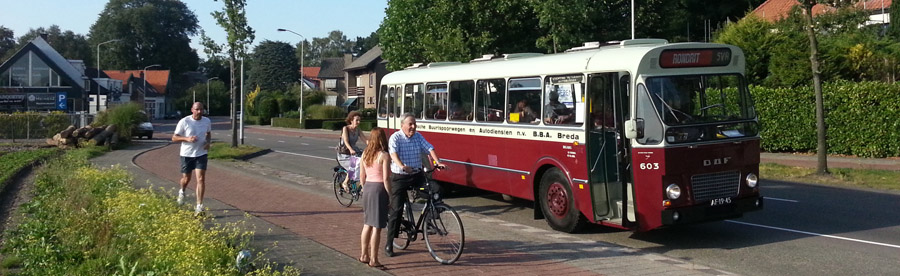 BBA 603 staat bij de halte Bieberg aan de Ulvenhoutselaan tussen Breda en Ulvenhout. Hier was een begraafplaats geopend voor bezoekers van Open Monumentendag.